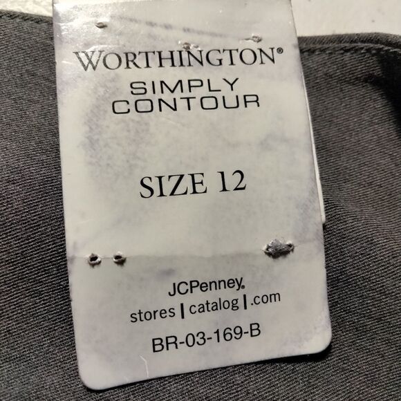 NWT: Worthington Stretchy woman's grey pants. - Picture 6 of 6